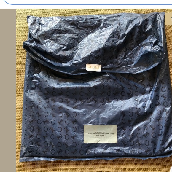 CELINE : Rare limited edition NOEVIR Promo Navy Canvas Leather Tote - Picture 2 of 5